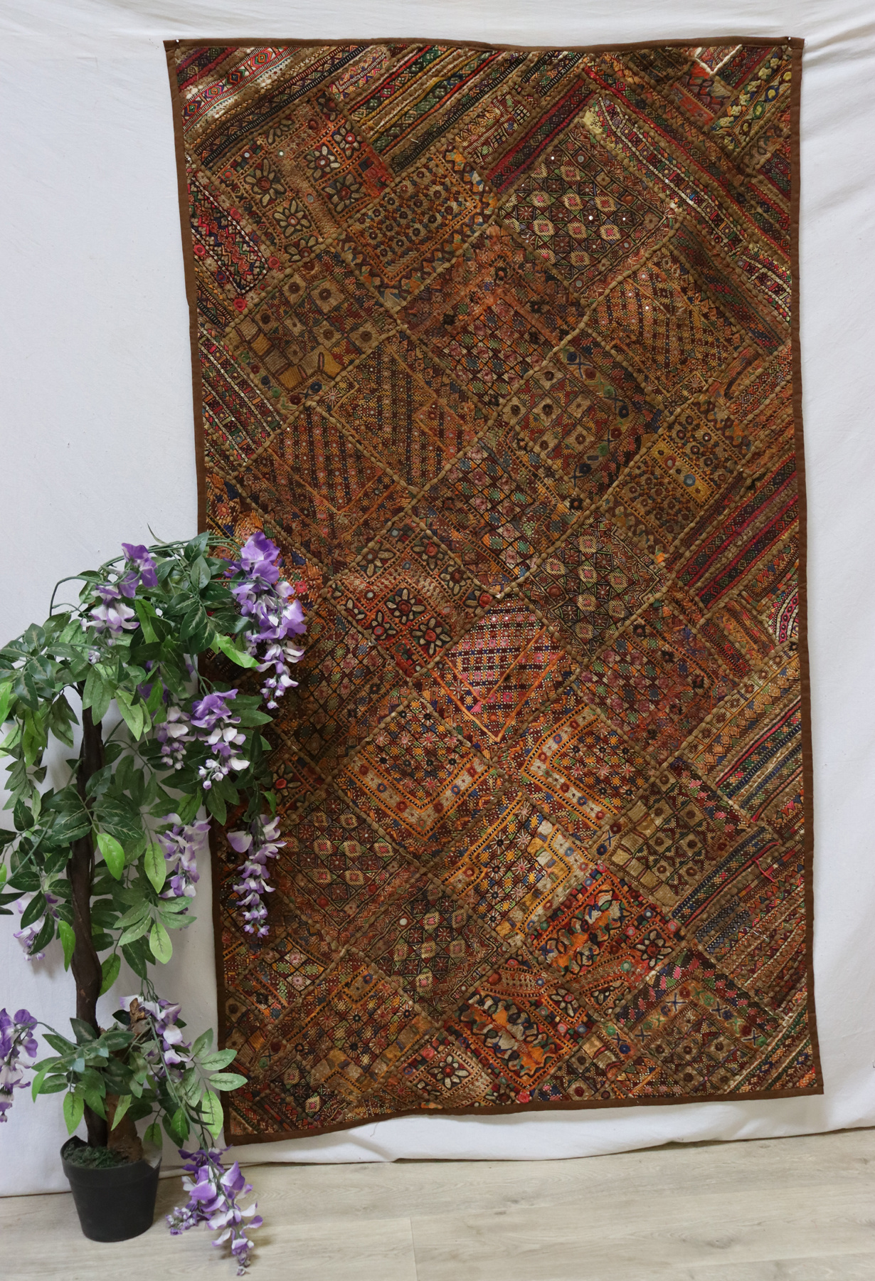 175x98 cm Vintage Bohemian orientalische  Patchwork Wandbehang Nr:22/25