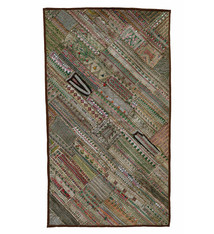 175x98 cm Vintage Bohemian oriental  Patchwork wall hanging No:22/  27