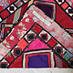 85x82 cm Antique Uzbek tribal silk Hand Sewn Embroidered Lakai Patchwork No:UZ3