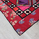 85x82 cm Antique Uzbek tribal silk Hand Sewn Embroidered Lakai Patchwork No:UZ3