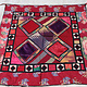 85x82 cm Antique Uzbek tribal silk Hand Sewn Embroidered Lakai Patchwork No:UZ3