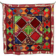 105x105 cm Antique Uzbek tribal silk Hand Sewn Embroidered Lakai Patchwork No:UZ5