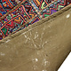87x53  cm Antique Uzbek tribal silk Hand Sewn Embroidered Lakai Patchwork No: 28