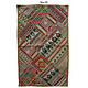 87x53  cm vintage  hand Embroidered Patchwork wall hanging No: GD 33