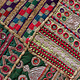 87x53  cm vintage  hand Embroidered Patchwork wall hanging No: GD 33