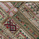 87x53  cm vintage  hand Embroidered Patchwork wall hanging No: GD 34