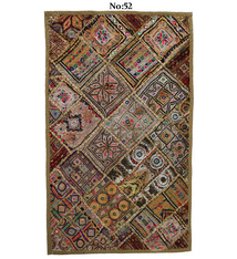 87x53  cm  Antik Reich bestickte  Patchwork Wandbehang   Nr: GD -52