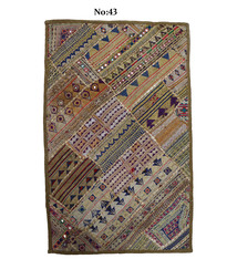 87x53  cm  Antik Reich bestickte  Patchwork Wandbehang   Nr: GD - 43