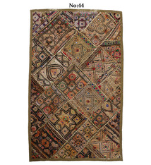 87x53  cm  Antik Reich bestickte  Patchwork Wandbehang   Nr: GD - 44