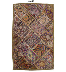 87x53  cm  Antik Reich bestickte  Patchwork Wandbehang   Nr: GD - 48