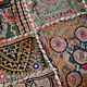 87x53  cm vintage  hand Embroidered Patchwork wall hanging No: GD - 53