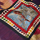 74x70cm Antik Reich bestickte Lakai Stickerei Patchwork Wandbehang   Nr: UZ 7