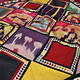 74x70cm Antik Reich bestickte Lakai Stickerei Patchwork Wandbehang   Nr: UZ 7