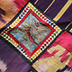 74x70cm Antique Uzbek tribal silk Hand Sewn Embroidered Lakai Patchwork No:UZ 7