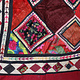 160x140 cm Antique Uzbek tribal silk Hand Sewn Embroidered Lakai Patchwork No:UZ  - 8