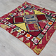 97x97 cm Antik Reich bestickte Lakai Stickerei Patchwork Wandbehang   Nr: UZ  -9