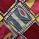 97x97 cm Antique Uzbek tribal silk Hand Sewn Embroidered Lakai Patchwork No:UZ  -9