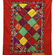 175x125 cm Antique Uzbek tribal silk Hand Sewn Embroidered Lakai Patchwork No:UZ  -11