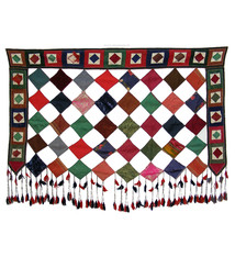 115x85 cm Antique Uzbek Hand Embroidered Patchwork Wedding Camel flank decoration No:UZ  - 19