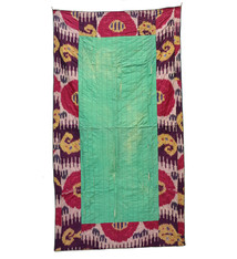 230x122 cm Antike  usbekische Seide Ikat   Wandbehang UZ/ 26