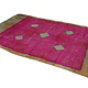 262x155 Vintage Indian Pink Saree Silk shawl Block Print Decoration UZ/30