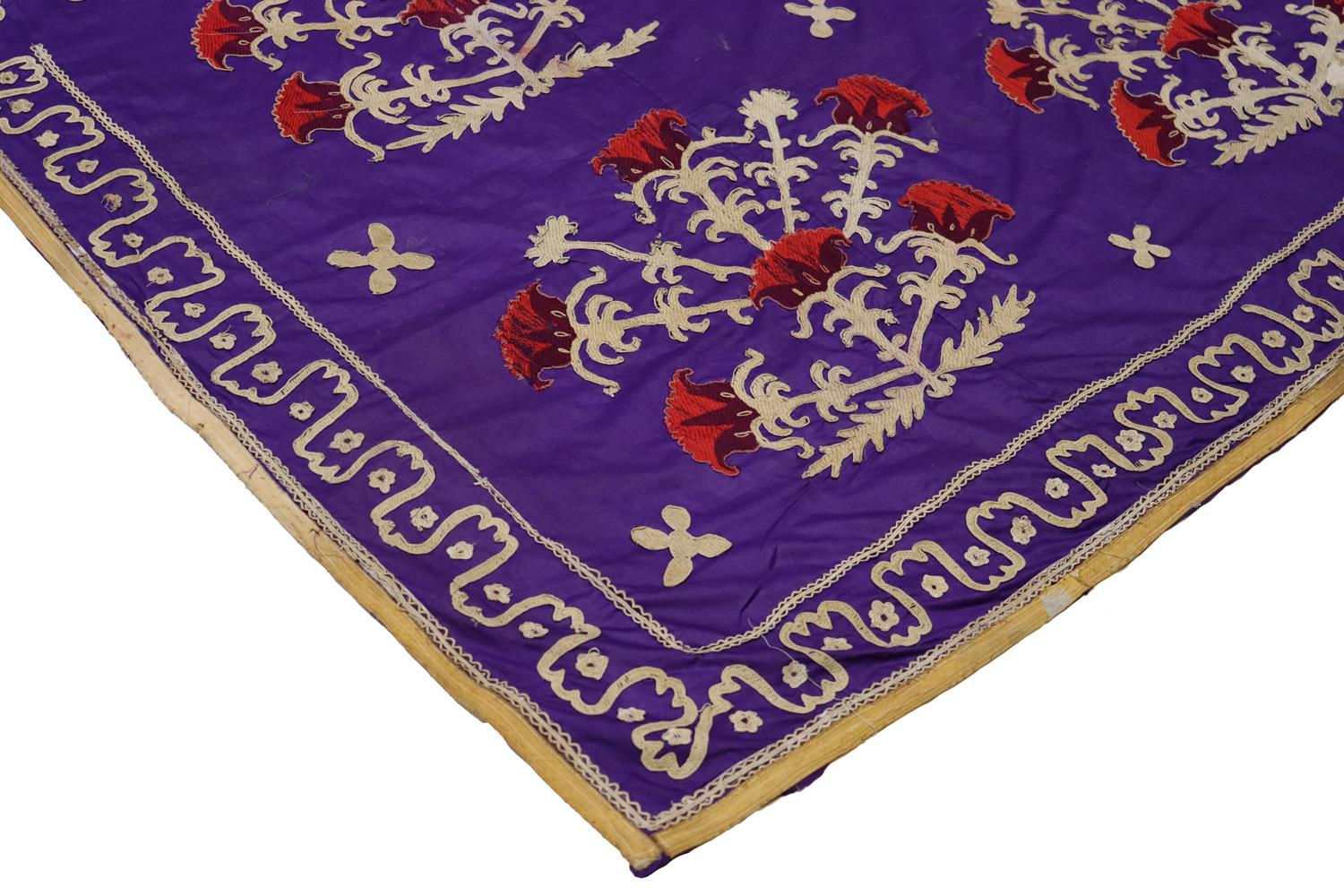 225x205 cm hand bestickte  Suzani Stickerei aus Uzbekistan  Nr:UZ-35