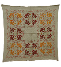 130x130 cm Hand Embroidered suzani from Uzbekistan.Tablecloth, Wall hanging, Bedspread,Bedcover No.UZ-36