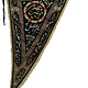 2 x traditionelles islamisches  Samt-besticktes Muharram-Flagge banner