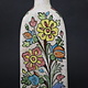 Vintage Hand Painted and Glazed islamic triangular Ceramic Vase Bottle No: 1
