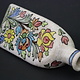 Vintage Hand Painted and Glazed islamic triangular Ceramic Vase Bottle No: 1