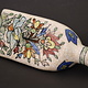 Vintage Hand Painted and Glazed islamic triangular Ceramic Vase Bottle No: - 2