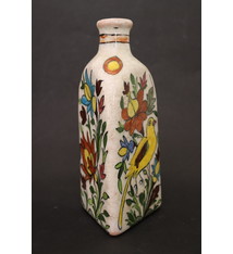 Vintage Hand Painted and Glazed islamic triangular Ceramic Vase Bottle No: - 4