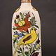 Vintage Hand Painted and Glazed islamic triangular Ceramic Vase Bottle No: - 4