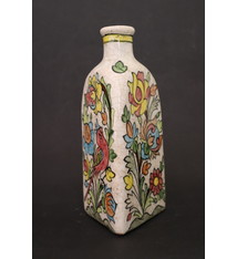 Vintage Hand Painted and Glazed islamic triangular Ceramic Vase Bottle No: - 5