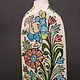 Vintage Hand Painted and Glazed islamic triangular Ceramic Vase Bottle No:10