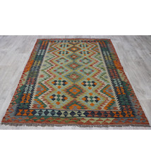 191x148 cm handgewebte nomaden orientt chobi Kelim aus Afghanistan  Nr: 1