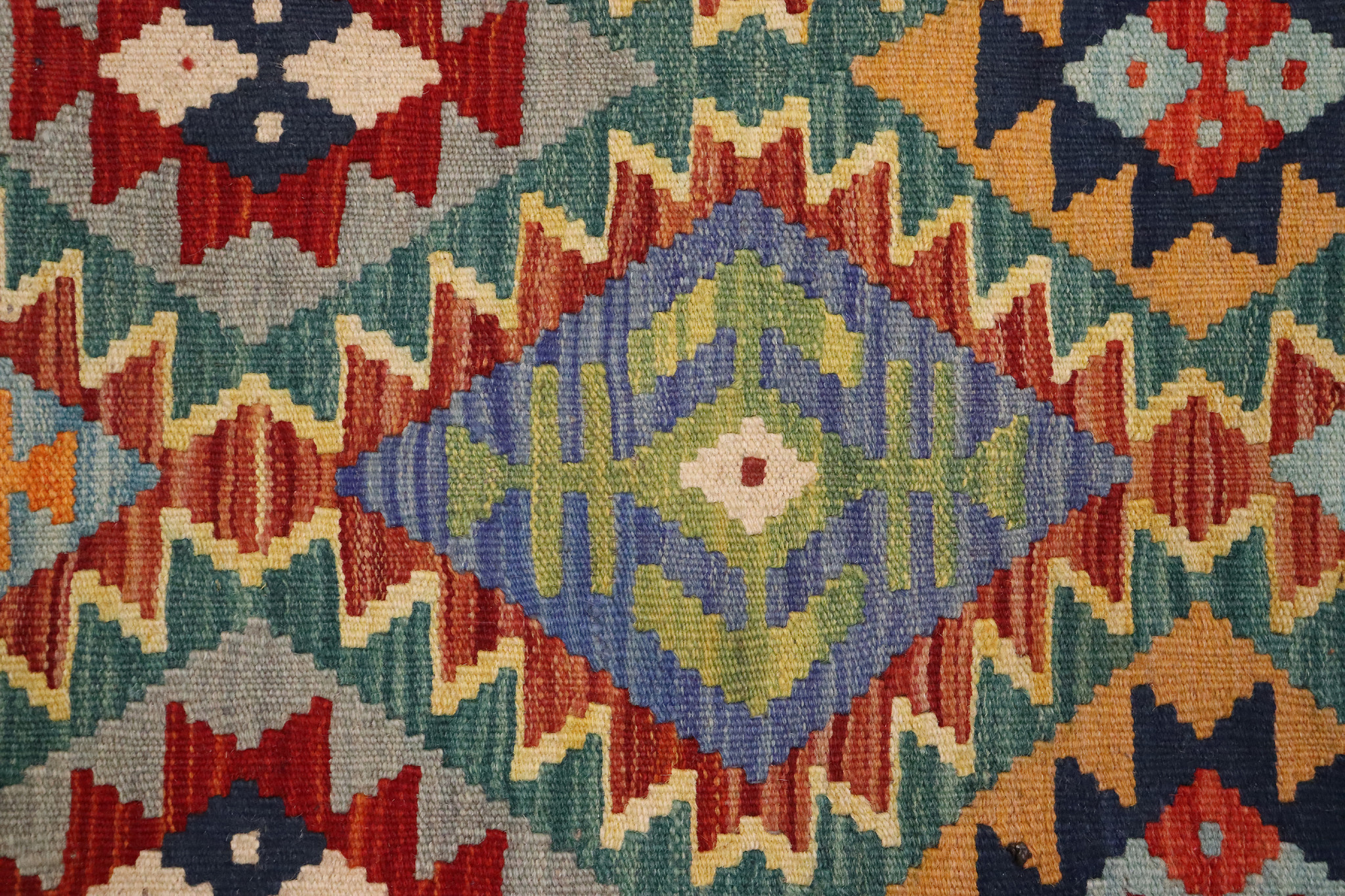 154x105 cm  oriental Handmade nomadic chobi kilim from Afghanistan No5