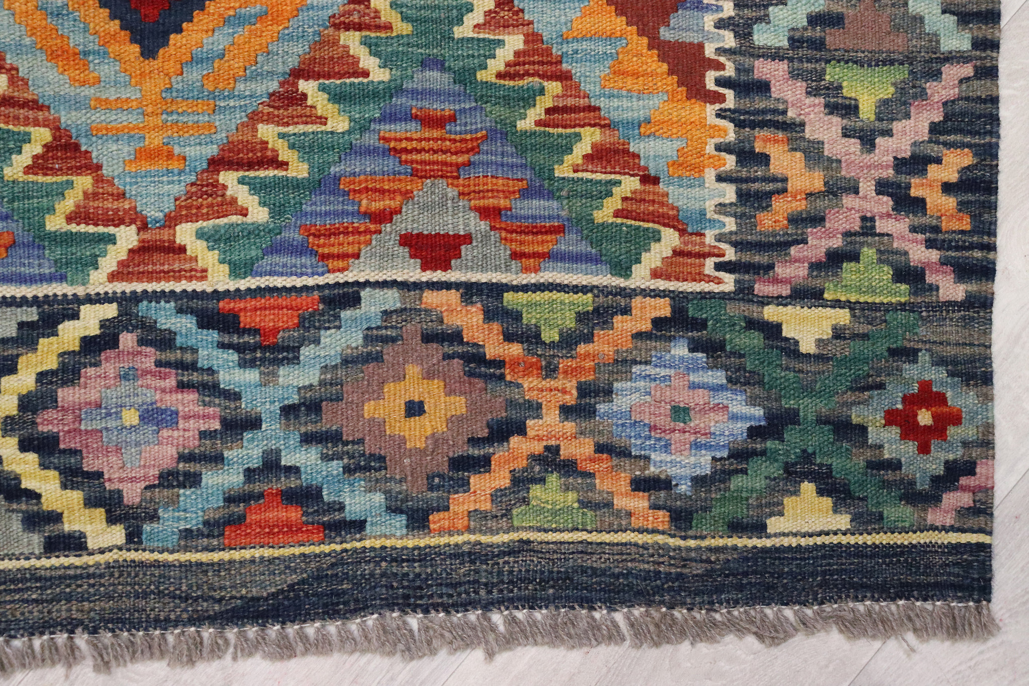 154x105 cm handgewebte nomaden orientt chobi Kelim aus Afghanistan  Nr:5