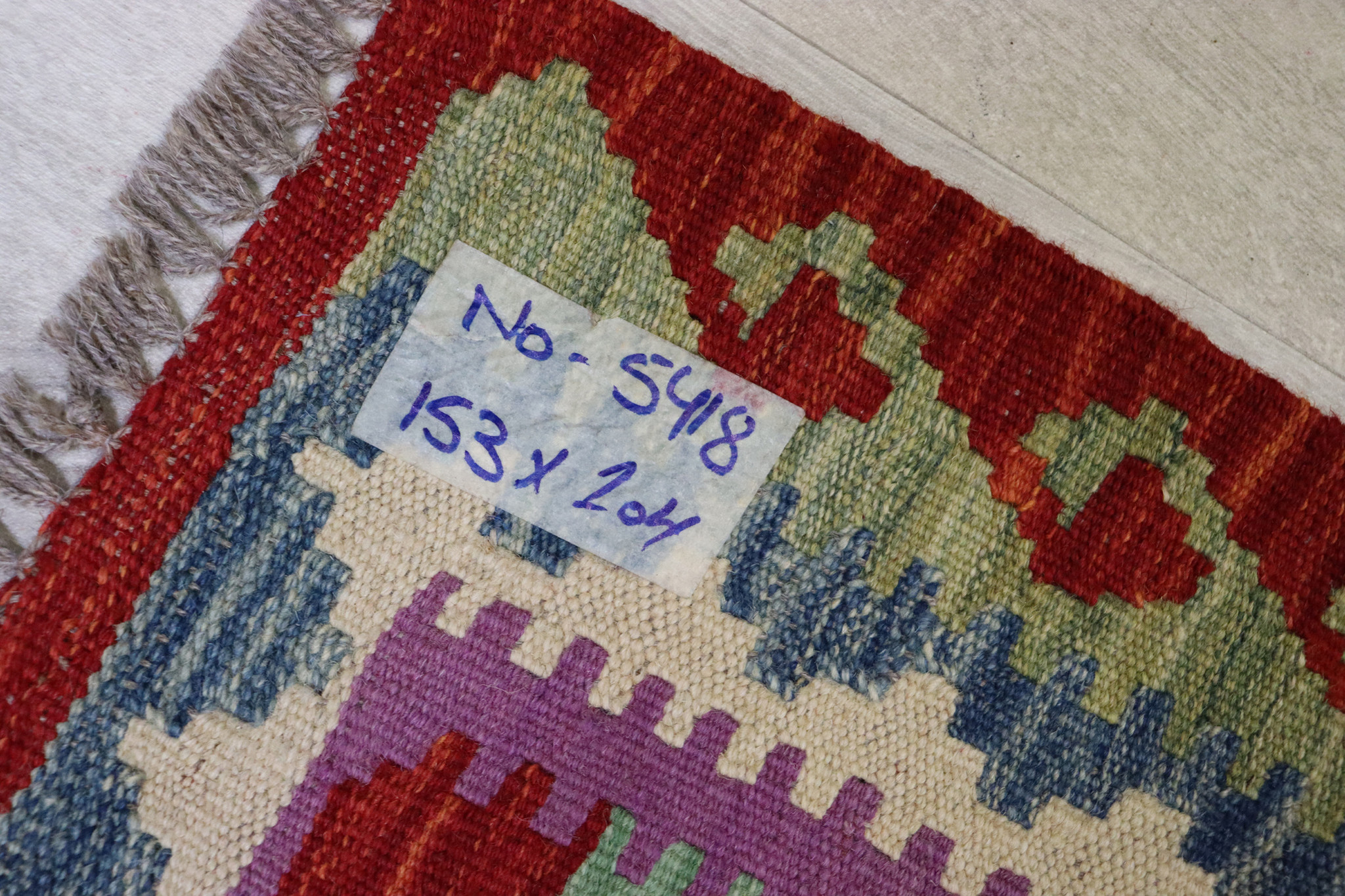 153x104 cm handgewebte nomaden orientt chobi Kelim aus Afghanistan  Nr: - 5418