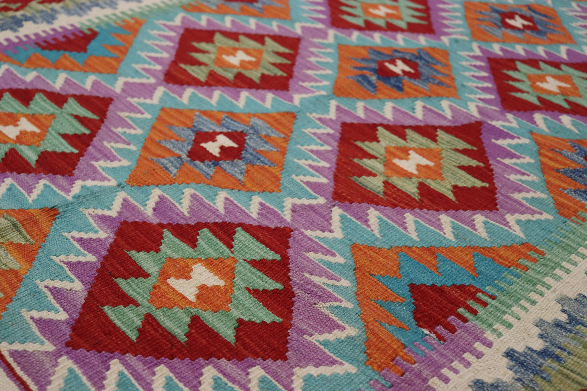 153x104 cm handgewebte nomaden orientt chobi Kelim aus Afghanistan  Nr: - 5418