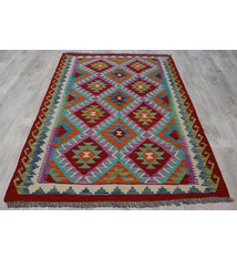 153x104 cm  oriental Handmade nomadic chobi kilim from Afghanistan No:5418