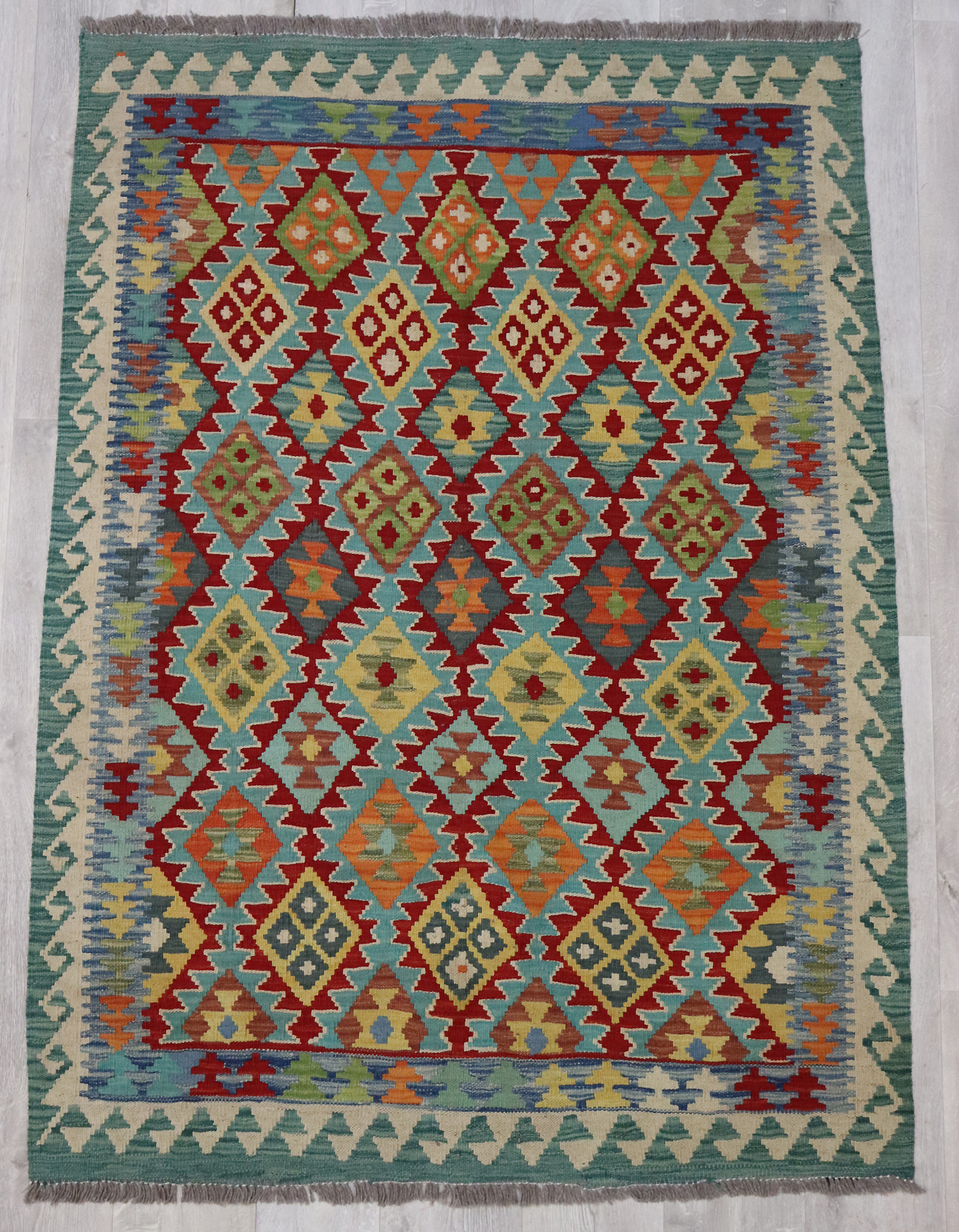 173x125 cm  oriental Handmade nomadic chobi kilim from Afghanistan No: - 5763