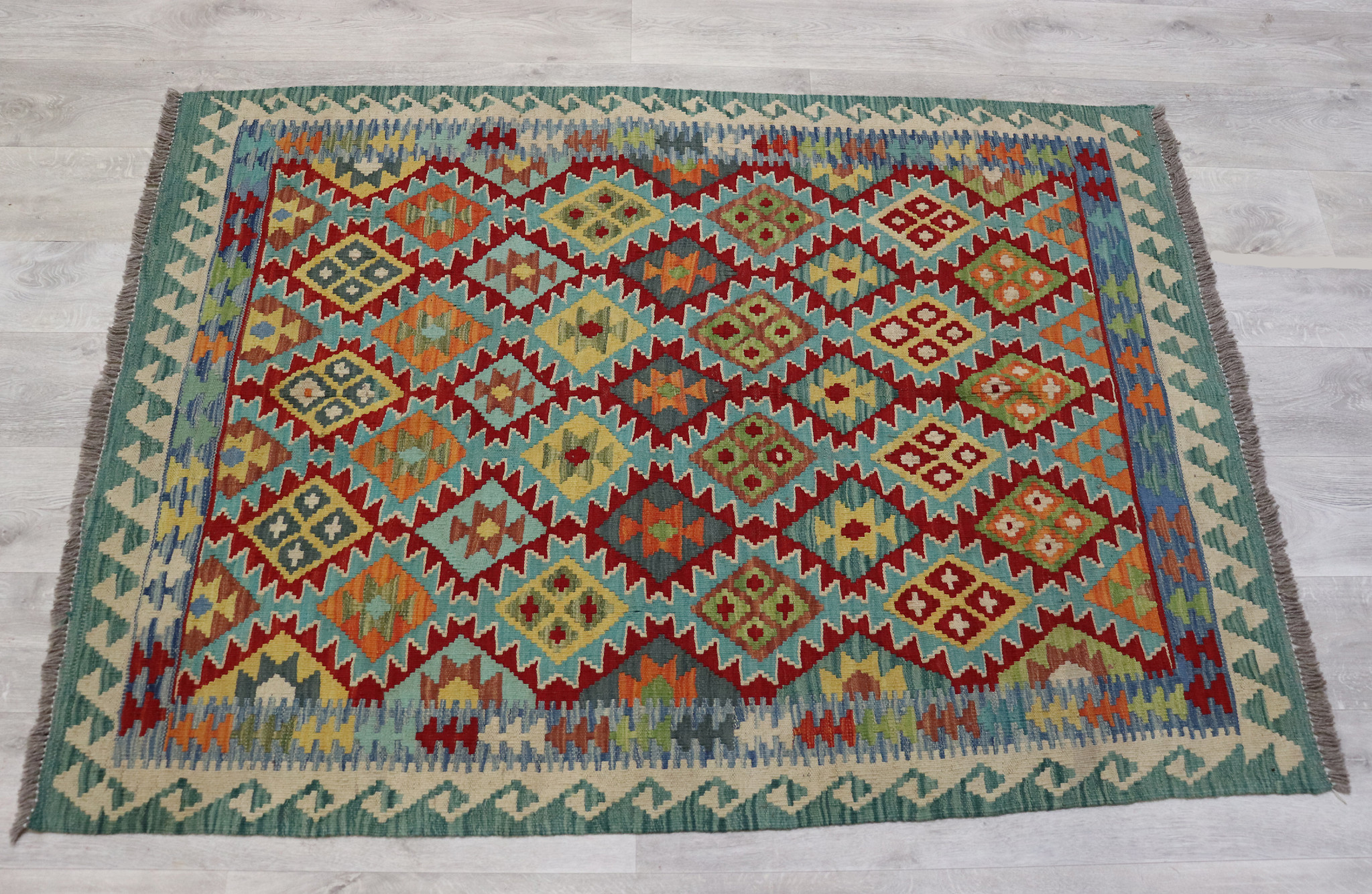 173x125 cm  oriental Handmade nomadic chobi kilim from Afghanistan No: - 5763