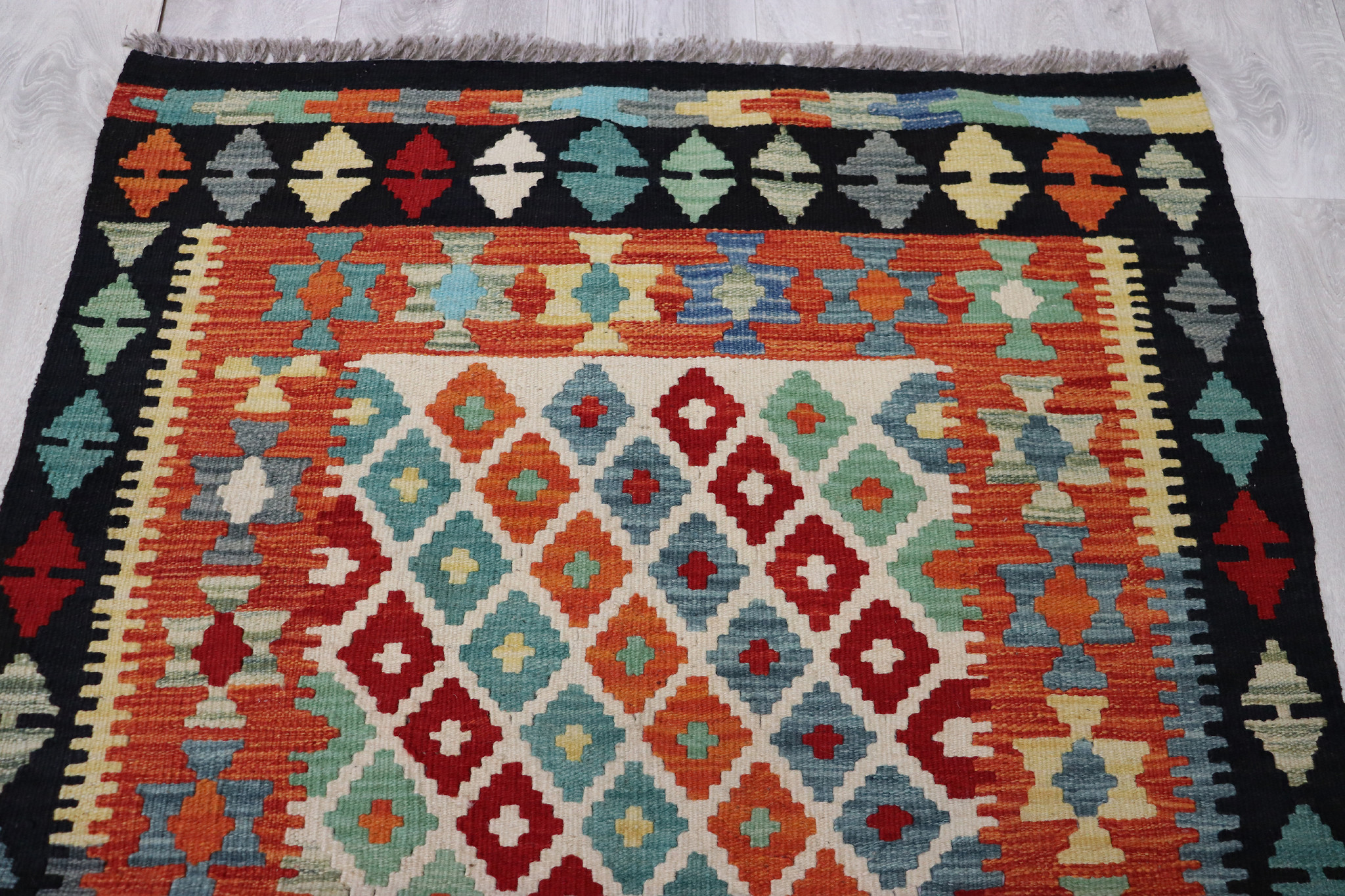 155x103 cm  oriental Handmade nomadic chobi kilim from Afghanistan No: - 5407