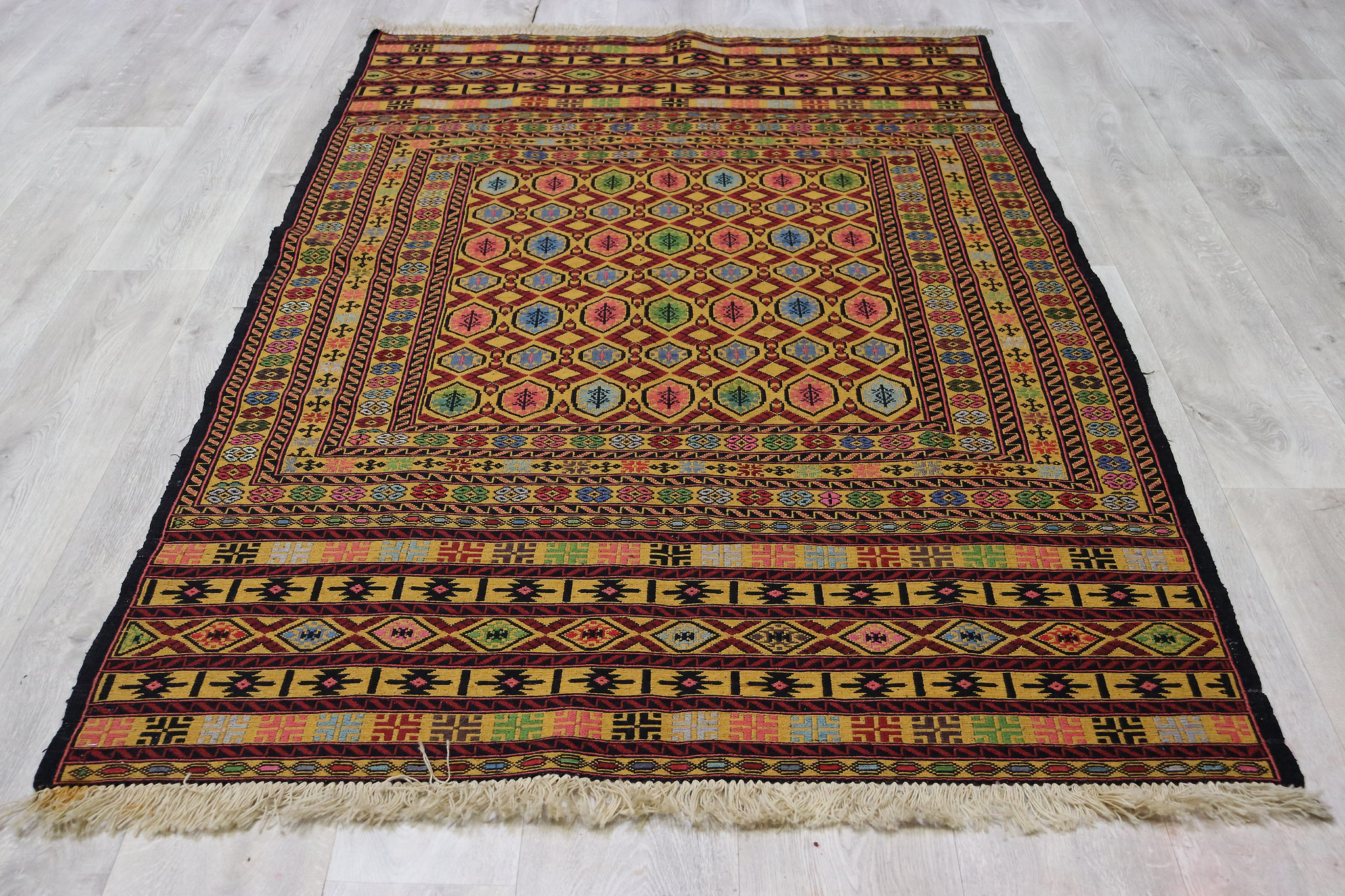 190x125 cm orient handgewebte kaukasisch Teppich Nomaden sumakh kelim Nr-NAW2