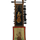 antique orient exotic musical instrument Indian Hand Painted Figurative Folk Art Sarangi String Instrument Rajasthani Banjara