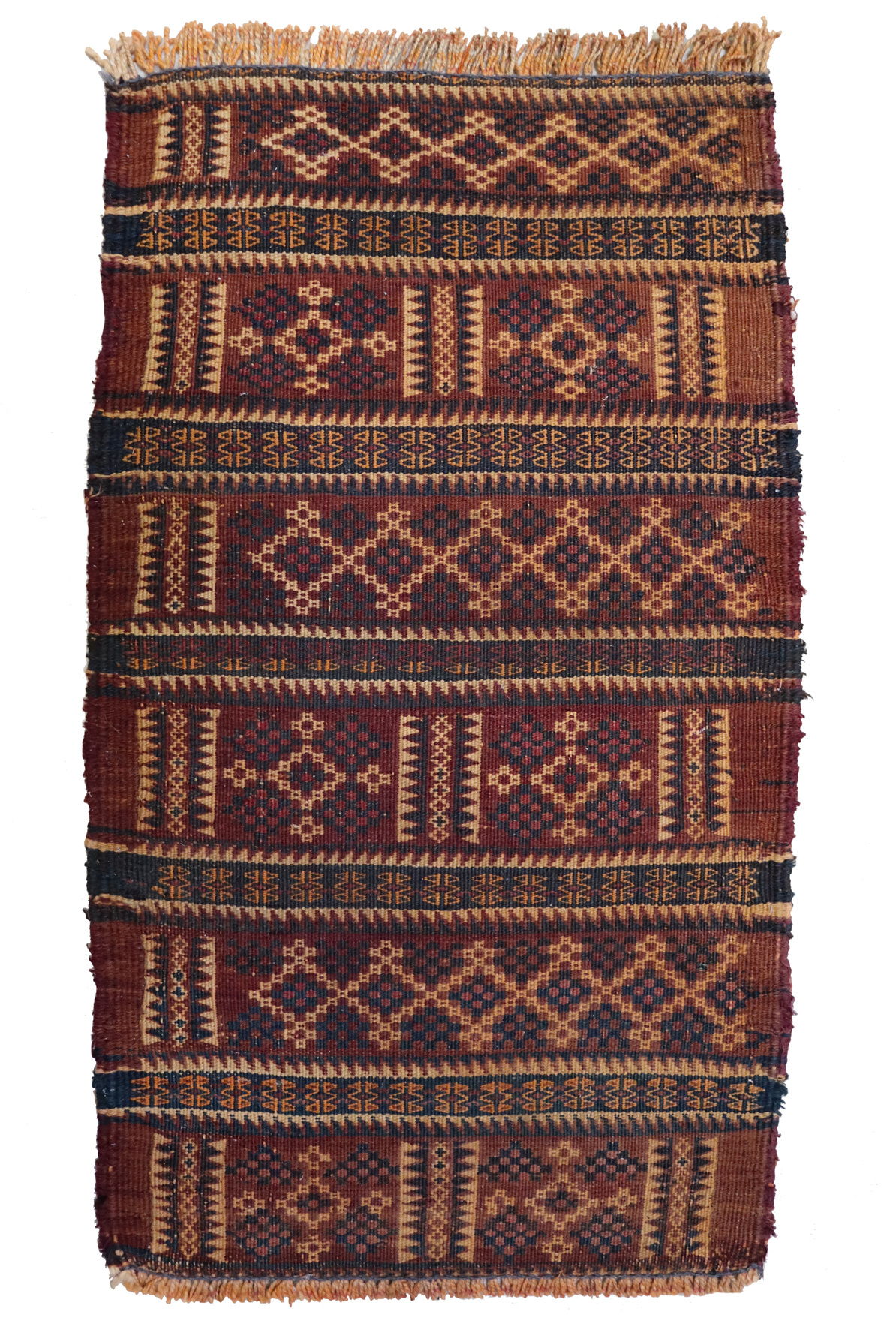 80x45 cm Antik orient handgewebte Teppich Nomaden Balucsumakh kelim afghan Beloch kilim Nr-22/PK-KL/1