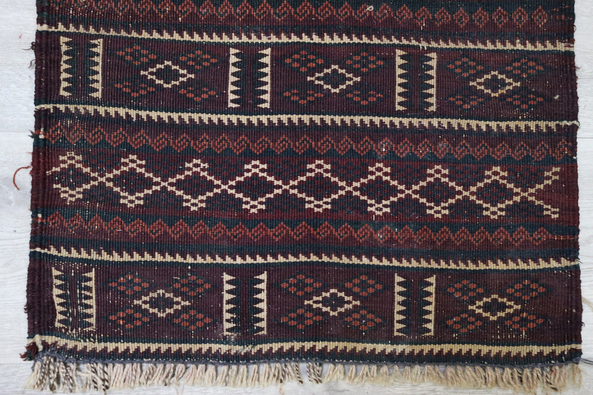 88x50 antique tribal Nomadic Baluch nomads belotsch sumakh Balouch Vintage Kilim rug from Afghanistan No-22/PK-KL/2