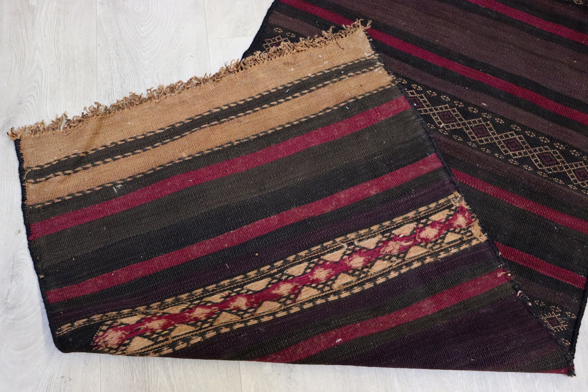 280x70 cm Antik kelim  Flur Läufer kilim Nr-410