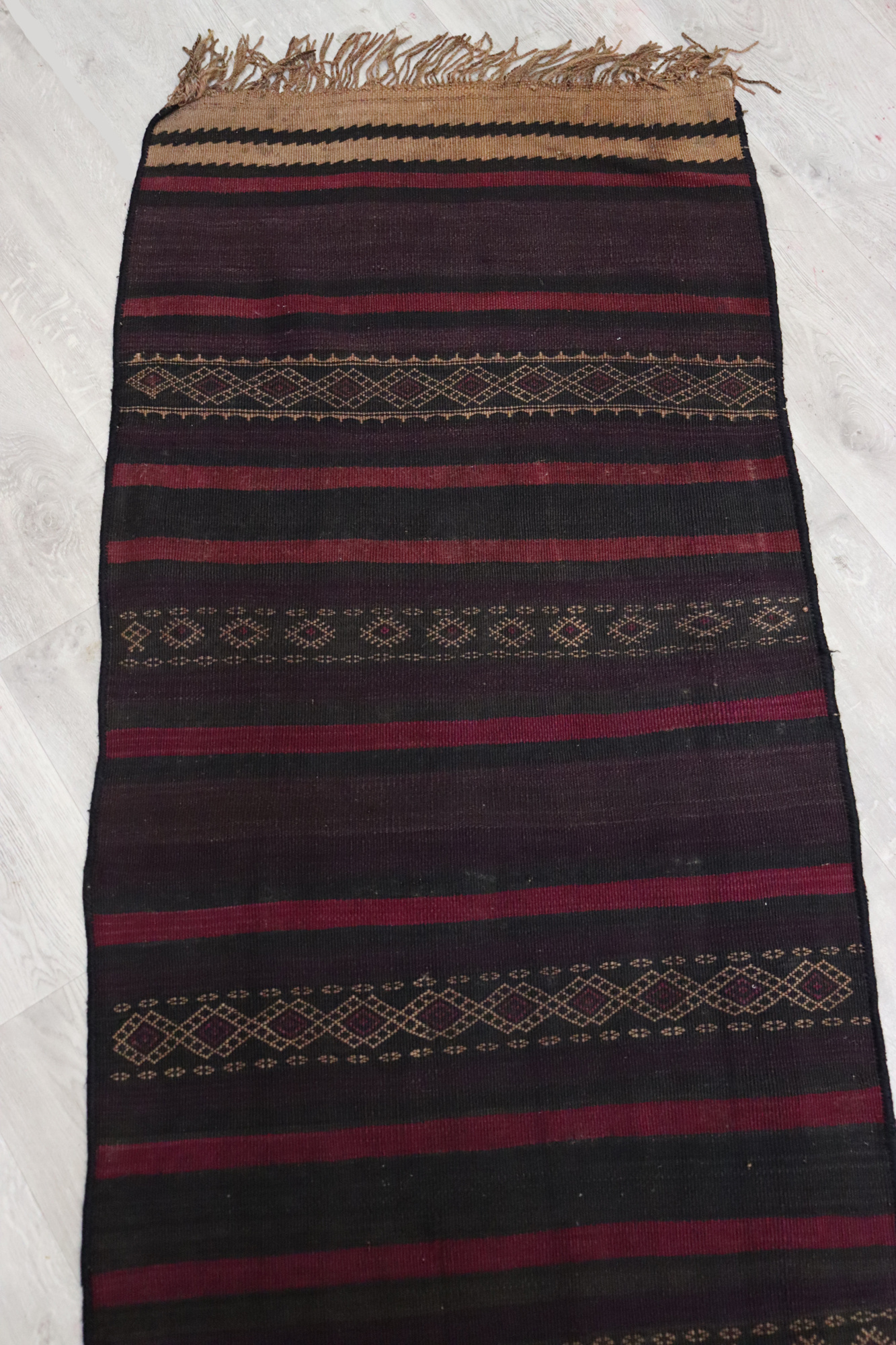 280x70 cm antique hallway runner Kilim No-410